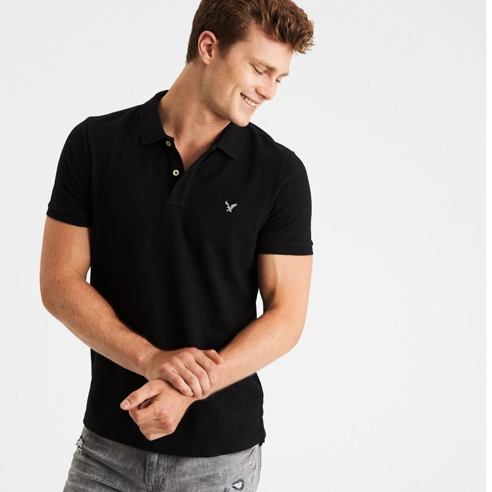 NWT 3 Polo Shirts Burgundy Gray Black